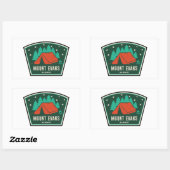Sticker Rectangulaire Mont Evans Wilderness Colorado Camping (Feuille)