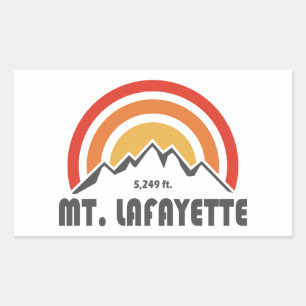 Sticker Rectangulaire Mont Lafayette New Hampshire