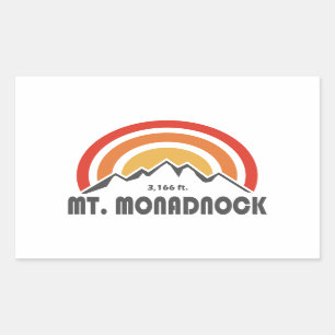 Sticker Rectangulaire Mont Monadnock New Hampshire