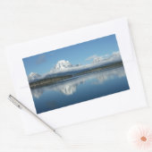 Sticker Rectangulaire Mont Moran Reflection at Grand Teton (Enveloppe)