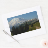 Sticker Rectangulaire Mont Rainier du Sourdough Ridge Trail (Enveloppe)