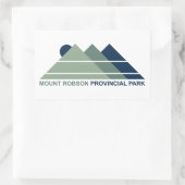 Sticker Rectangulaire Mont Robson Parc provincial Mountain Sun (Sac)