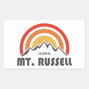 Sticker Rectangulaire Mont Russell Californie