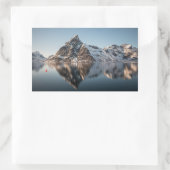 Sticker Rectangulaire Montagne Lofoten (Sac)