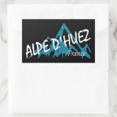 Sticker Rectangulaire Montagnes Alpe d’Huez France (Sac)