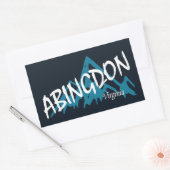 Sticker Rectangulaire Montagnes d'Abingdon Virginia (Enveloppe)