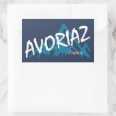 Sticker Rectangulaire Montagnes d'Avoriaz (Sac)