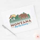 Sticker Rectangulaire Montana Big Sky Country (Enveloppe)