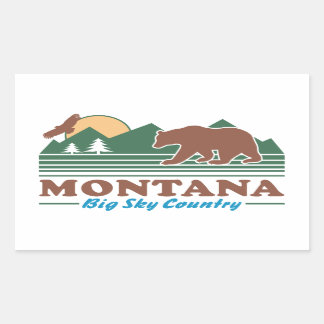 Sticker Rectangulaire Montana Big Sky Country