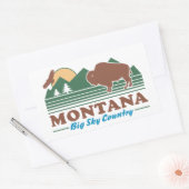 Sticker Rectangulaire Montana Big Sky Country (Enveloppe)