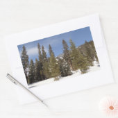 Sticker Rectangulaire Montana Mountain Trails in Winter Landcape Photo (Enveloppe)