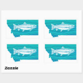 Sticker Rectangulaire Montana Wave Fishing (Feuille)