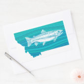 Sticker Rectangulaire Montana Wave Fishing (Enveloppe)
