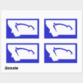 Sticker Rectangulaire Montée de glace Montana (Feuille)