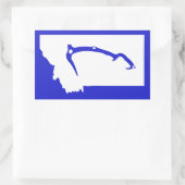 Sticker Rectangulaire Montée de glace Montana (Sac)