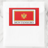 Sticker Rectangulaire Monténégro (Sac)