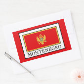 Sticker Rectangulaire Monténégro (Enveloppe)
