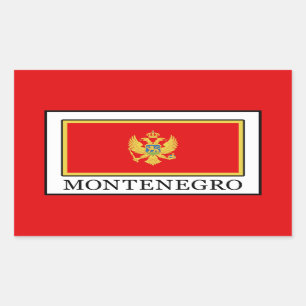 Sticker Rectangulaire Monténégro