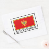 Sticker Rectangulaire Monténégro (Enveloppe)