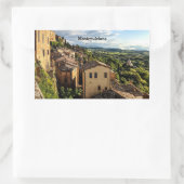Sticker Rectangulaire Montepulciano, Toscane, Italie (Sac)