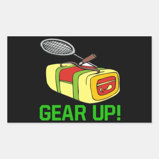 Sticker Rectangulaire Monter (Devant)