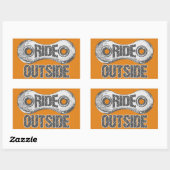 Sticker Rectangulaire Monter à l'extérieur (Feuille)