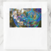 Sticker Rectangulaire Monter comme une bulle (autocollants) (Sac)