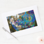 Sticker Rectangulaire Monter comme une bulle (autocollants) (Enveloppe)