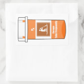 Sticker Rectangulaire Montez La Pagaie Est Ma Drogue (Sac)