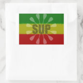 Sticker Rectangulaire Montez La Pagaie, Paddle Twirl (Sac)