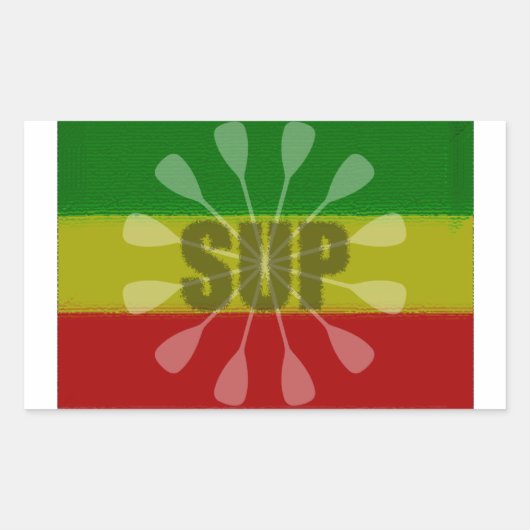 Sticker Rectangulaire Montez La Pagaie, Paddle Twirl (Devant)