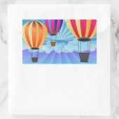 Sticker Rectangulaire montgolfière (Sac)