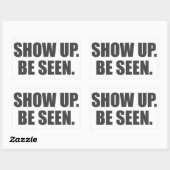 Sticker Rectangulaire Montre. Sois Vu ! (Feuille)