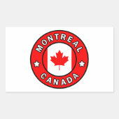 Sticker Rectangulaire Montréal Canada (Devant)