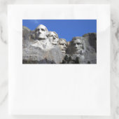 Sticker Rectangulaire Monument commémoratif national du Mont Rushmore (Sac)