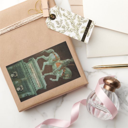 Sticker Rectangulaire Monument équestre à Sir John Hawkwood, Uccello (Cadeaux)