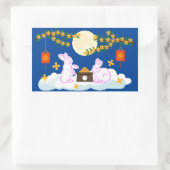 Sticker Rectangulaire Moon Rabbit Mooncake Osmanthus (Sac)