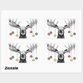 Sticker Rectangulaire Moose (Feuille)