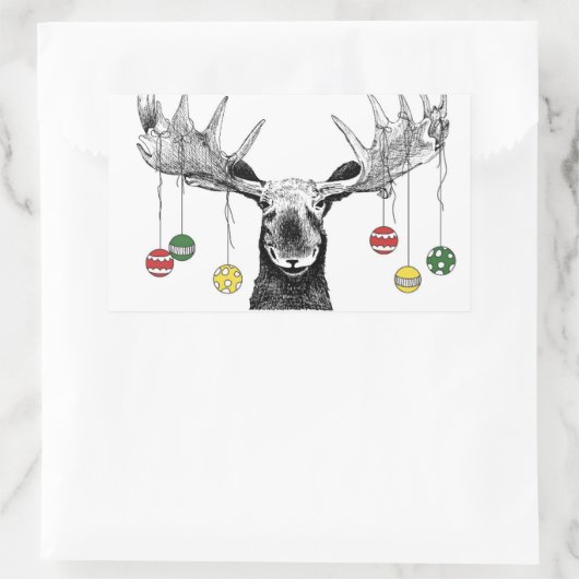 Sticker Rectangulaire Moose (Sac)