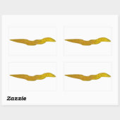 Sticker Rectangulaire Moray d'eau douce (Feuille)