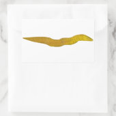Sticker Rectangulaire Moray d'eau douce (Sac)