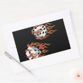 Sticker Rectangulaire Morceau à flamme (Enveloppe)