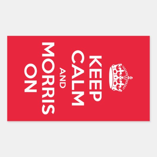 Sticker Rectangulaire Morris Dancing (Devant)