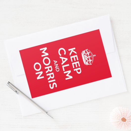 Sticker Rectangulaire Morris Dancing (Enveloppe)