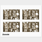 Sticker Rectangulaire mort avant decaf bokeh (Feuille)