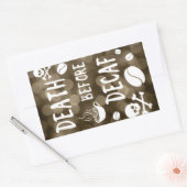 Sticker Rectangulaire mort avant decaf bokeh (Enveloppe)