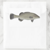 Sticker Rectangulaire Morue à truites (Sac)