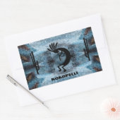 Sticker Rectangulaire Mosaïque du désert sud-ouest de Kokopelli 2 (Enveloppe)