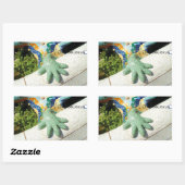 Sticker Rectangulaire Mosaïques à main Lizard de Barcelone (Feuille)