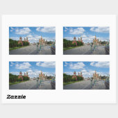 Sticker Rectangulaire Moscou Kremlin (Feuille)